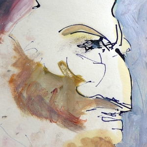 portrait zeichnung Tusche Öl